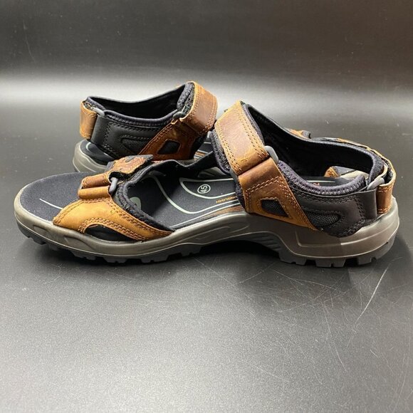 Ecco Yucatán Receptor Brown Adjustable Sandals Men's Size 45/U.S. 11 - Picture 6 of 10